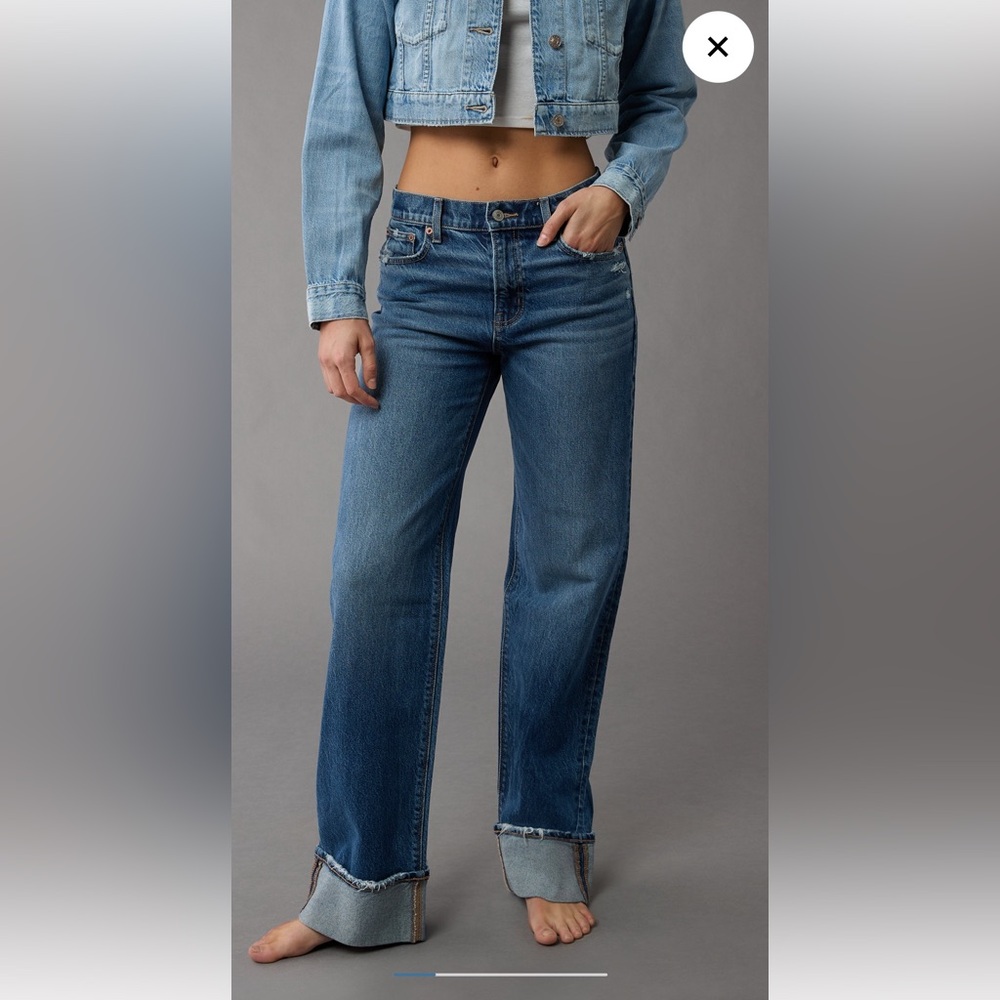 American Eagle Stovepipe Cuffed Jeans BNWT